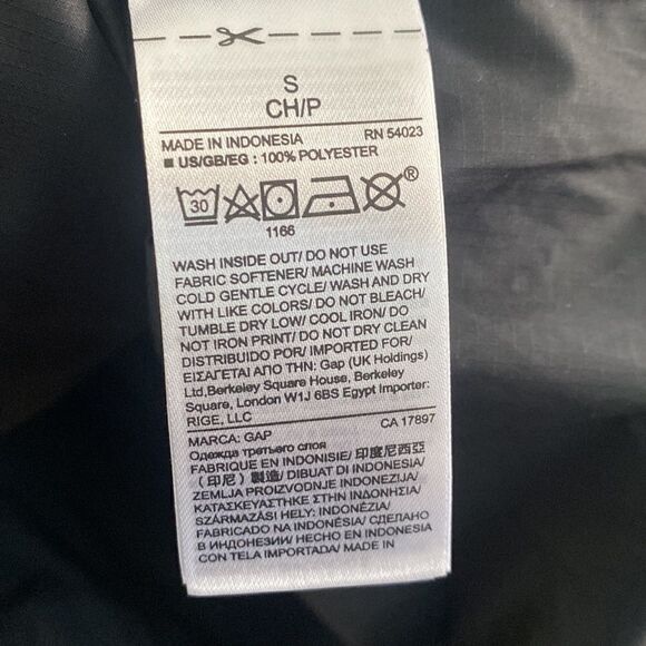 Gap Hooded Rain Jacket S - Picture 6 of 6